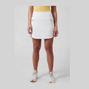 ATHLETA Fairway Golf Skort 16" Shorts Skirt Tennis High Rise White Women's Small